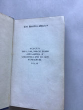 Load image into Gallery viewer, RABELAIS  GARGANTUA AND  PANTAGRUEL  Translated from  the French into English by  and  SIR THOMAS URQUHART  PETER LE MOTTEUX  Newly annotated Hardcover volume 2
