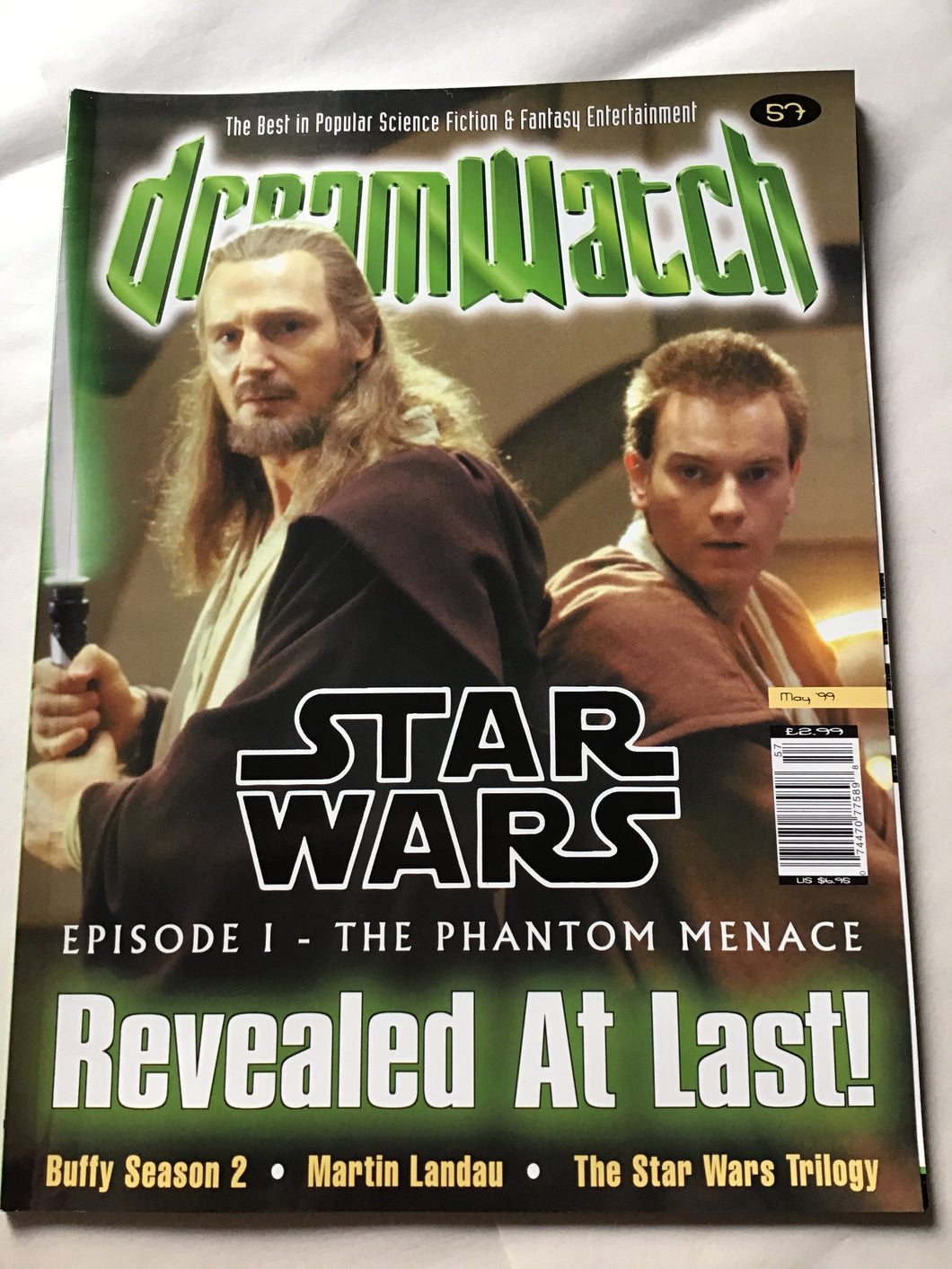 Dream watch magazine May 1999 Star Wars episode one Phantom Menace revealed at last Buffy