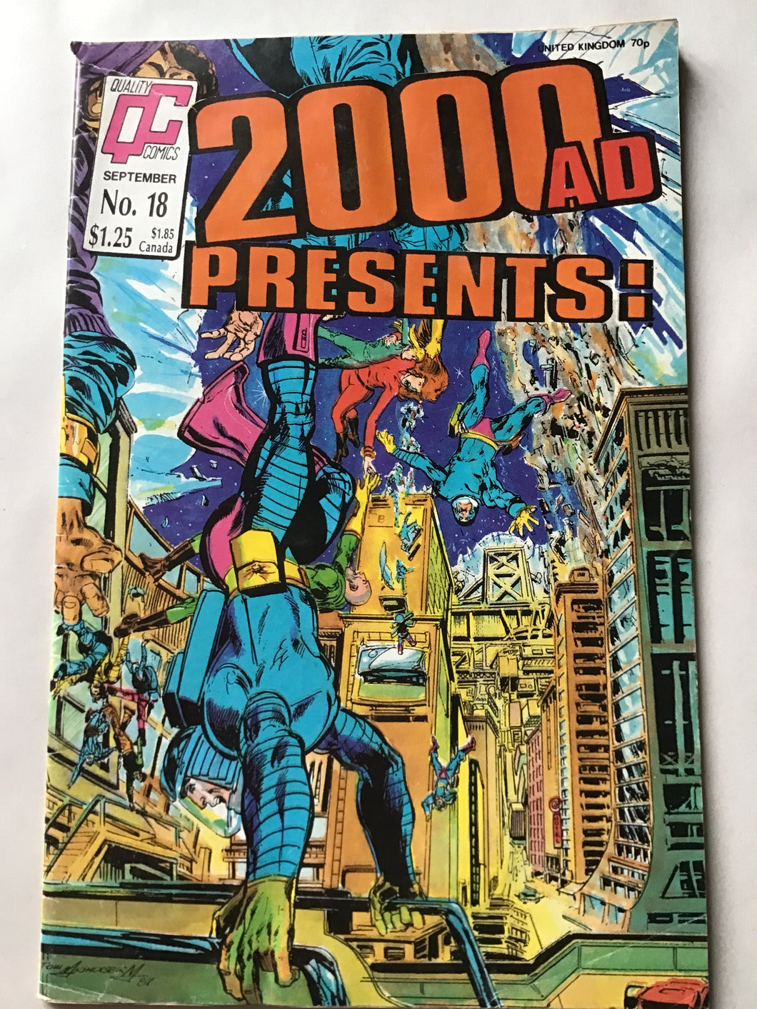 Quality comics QC September 19 87 number 18 2000AD