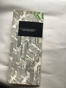 New York  Map of Midtown  Manhattan  In Detailed Axonometric Projection 1985