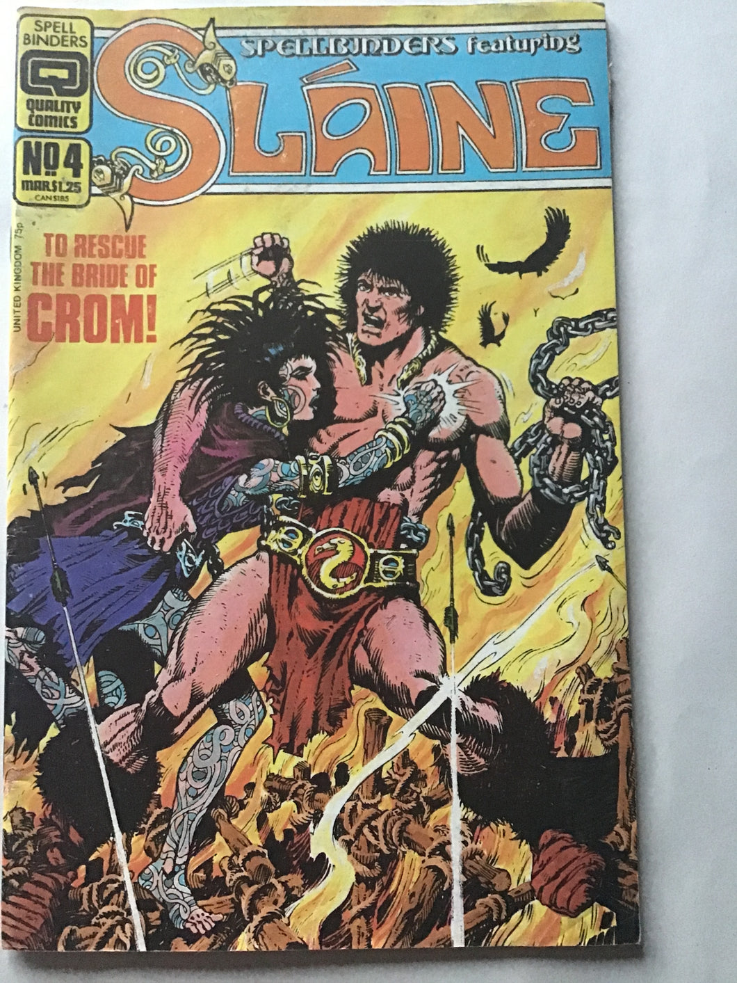Spellbinders featuring slaine quality comics number 4 March 1987