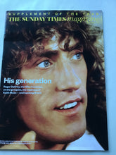 Load image into Gallery viewer, Supplement of the year Sunday Times magazine October 14, 2018 his generation Roger Daltrey from one of the who interview
