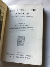 Load image into Gallery viewer, The acts of the apostles - Hardcover Beck -  in the revised version 1937
