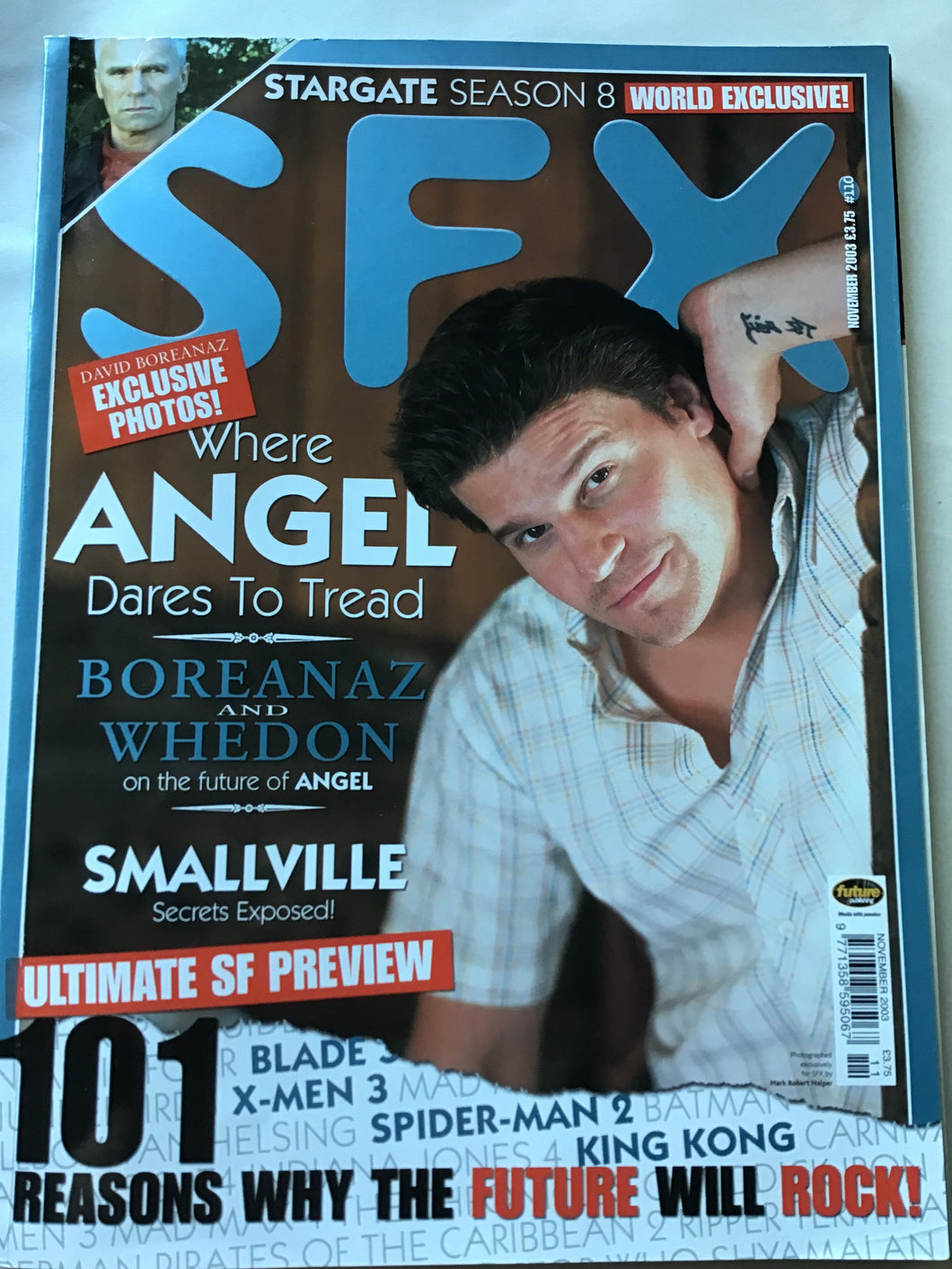 SFX magazine November 2003 Stargate season eight angel small Ville