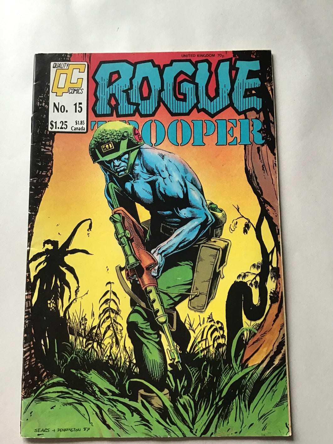 Quality comics QC number 15 1987 rogue trooper