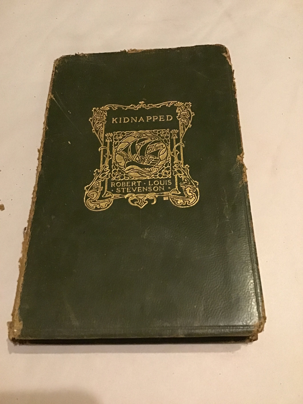 Kidnapped leather bound edition Robert Louis Stevenson X library 1917 Scribners memoirs of the adventures of David Balfour