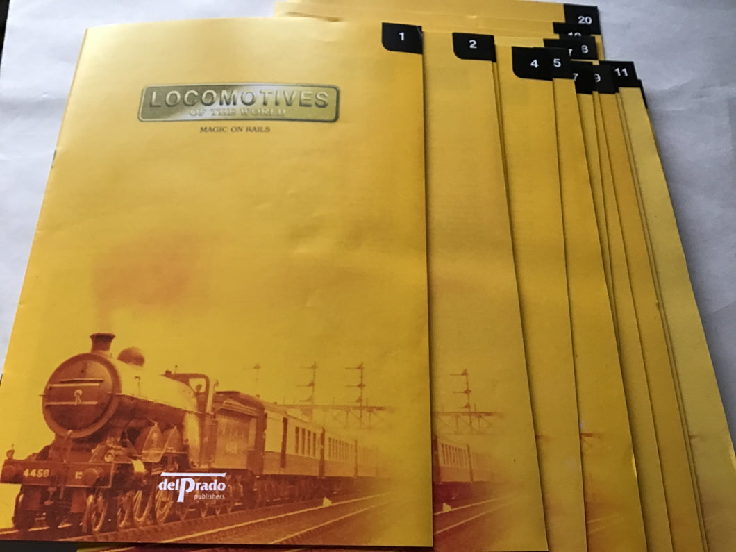 Locomotives of the world Issues 1 to 20. Magic on rails. Del Prado. 2003