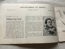 Load image into Gallery viewer, BBC BROADCASTS  TO  SCHOOLS  Adventures  in Music  AND  Orchestral  Concerts  AUTUM N TERM  I95I
