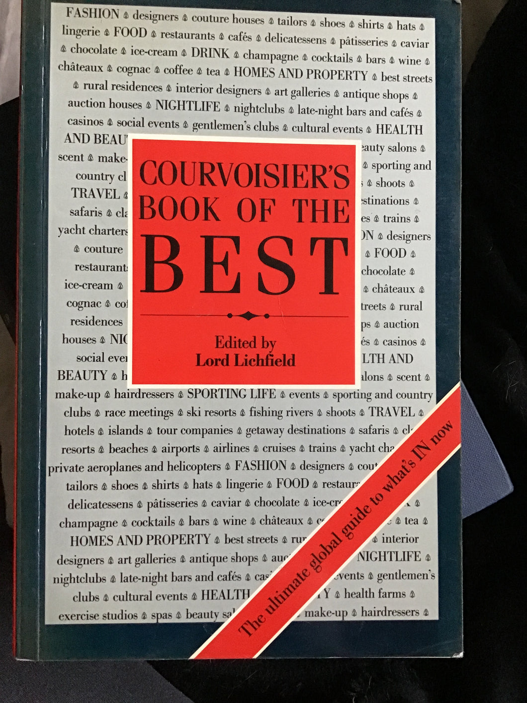 Courvoisier's Book of the Best (1986) - paperback - Lord Lichfield