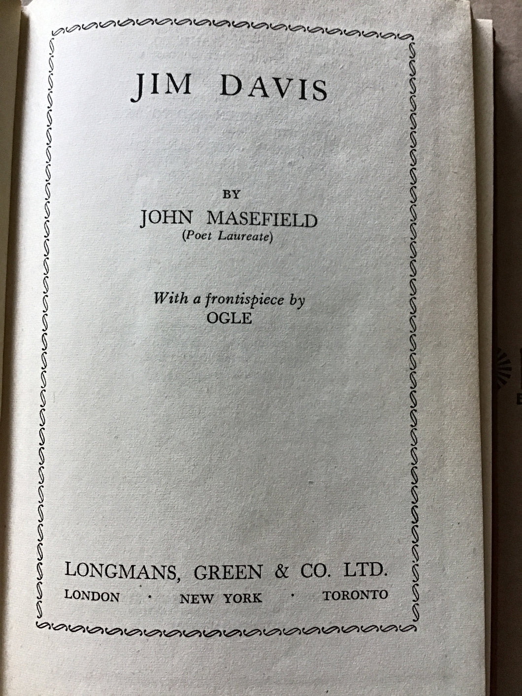 Jim Davis - Hardcover - 1947 - Masefield, John