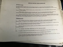 Load image into Gallery viewer, Fiat repair time schedule UK edition 1980 126. 127 903. 127 1050. 128. X1/9. 138. 138 auto. 141.
