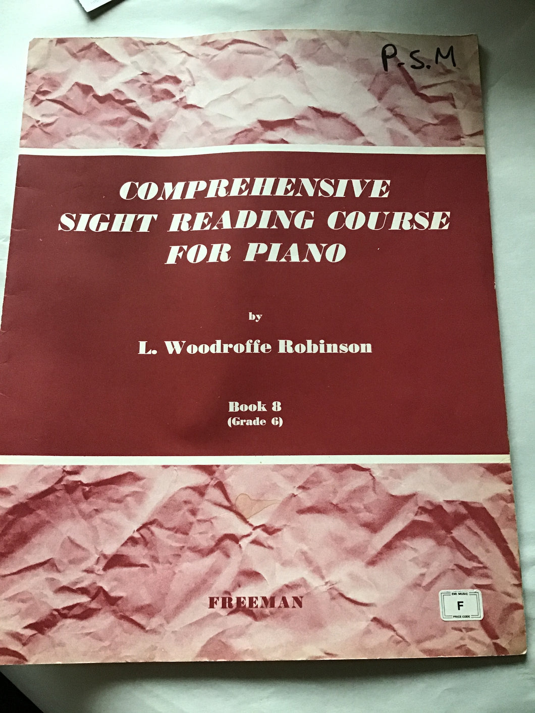 Comprehensive site reading course for piano L Woodroffe Robinson book 8 grade 6 paperback music sheets