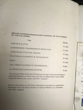 Load image into Gallery viewer, VAUXHALL  Service Training Manual  Electrical Equipment &amp;  Instrumnents-HC Viva 1970 - TS 1023
