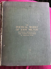 Load image into Gallery viewer, The Poetical Works of John Milton. Etchings, mezzotints and copper engravings by William Hyde Hardcover - 1904 (MDCCCCIV)
