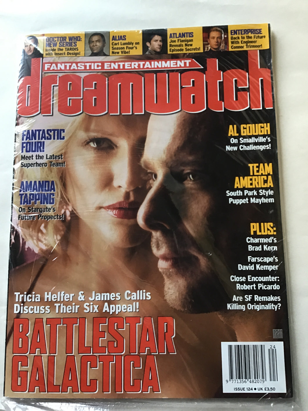 Dream watch magazine January 2005 fantastic for Stargate Battlestar Galactica team America
