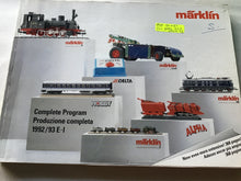 Load image into Gallery viewer, Marklin model railway product catalogue 368 pages. 1992 1993 E.I
