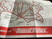 Load image into Gallery viewer, Map of Jersey Compliments of Mascot Motors Limited c1970 / 1980
