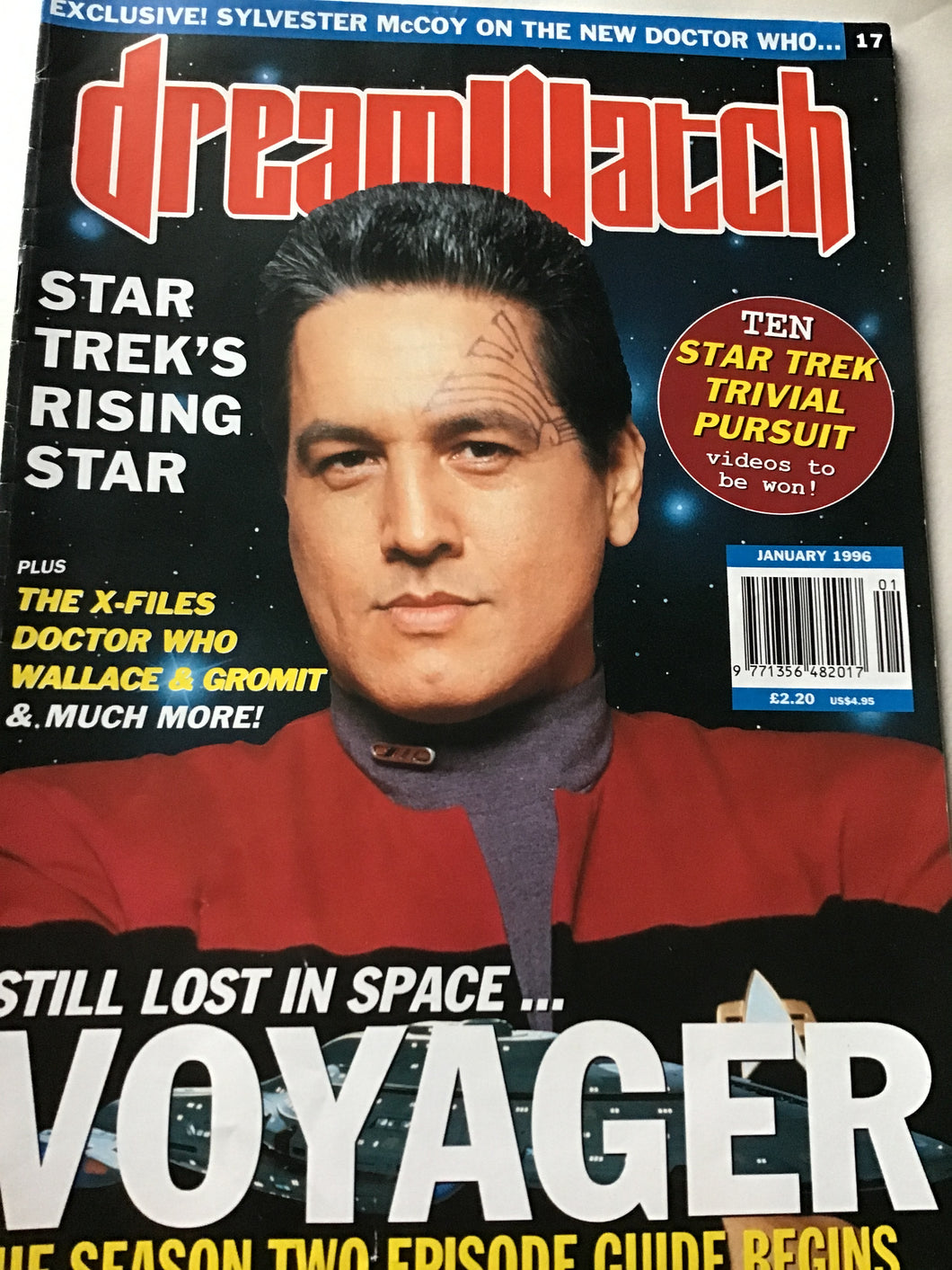 Dream watch magazine January 1996 Star Trek X-Files Doctor Who Wallace and Gromit
