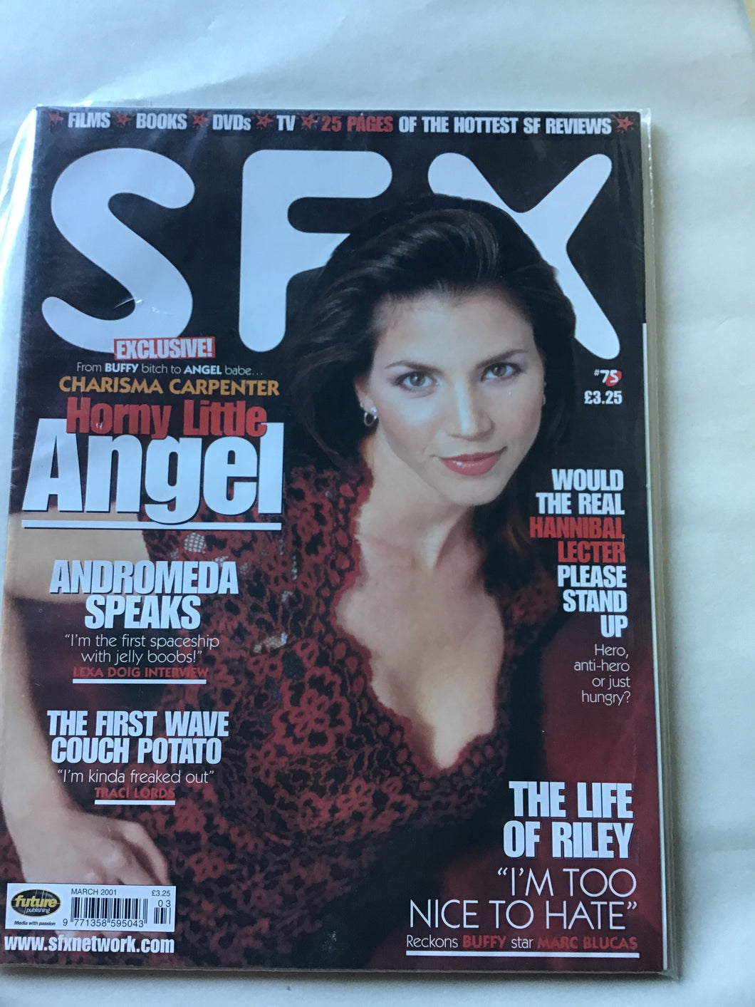 SFX magazine number 75 March 2001 Buffy Hannibal Lecter