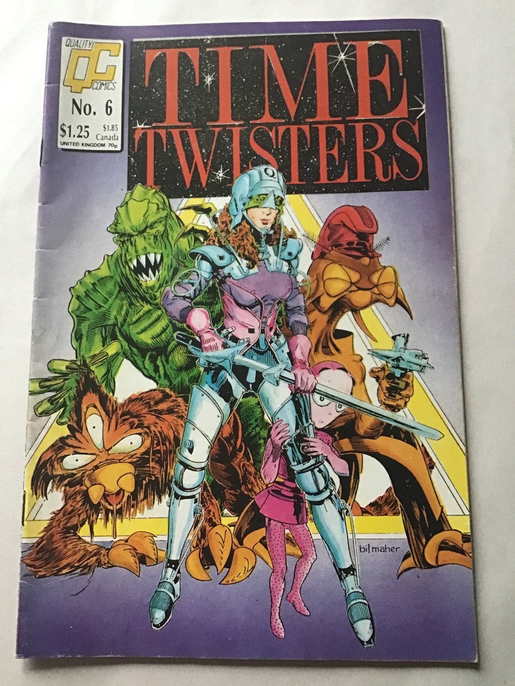 No 6 Quality comics QC number six Time Twisters