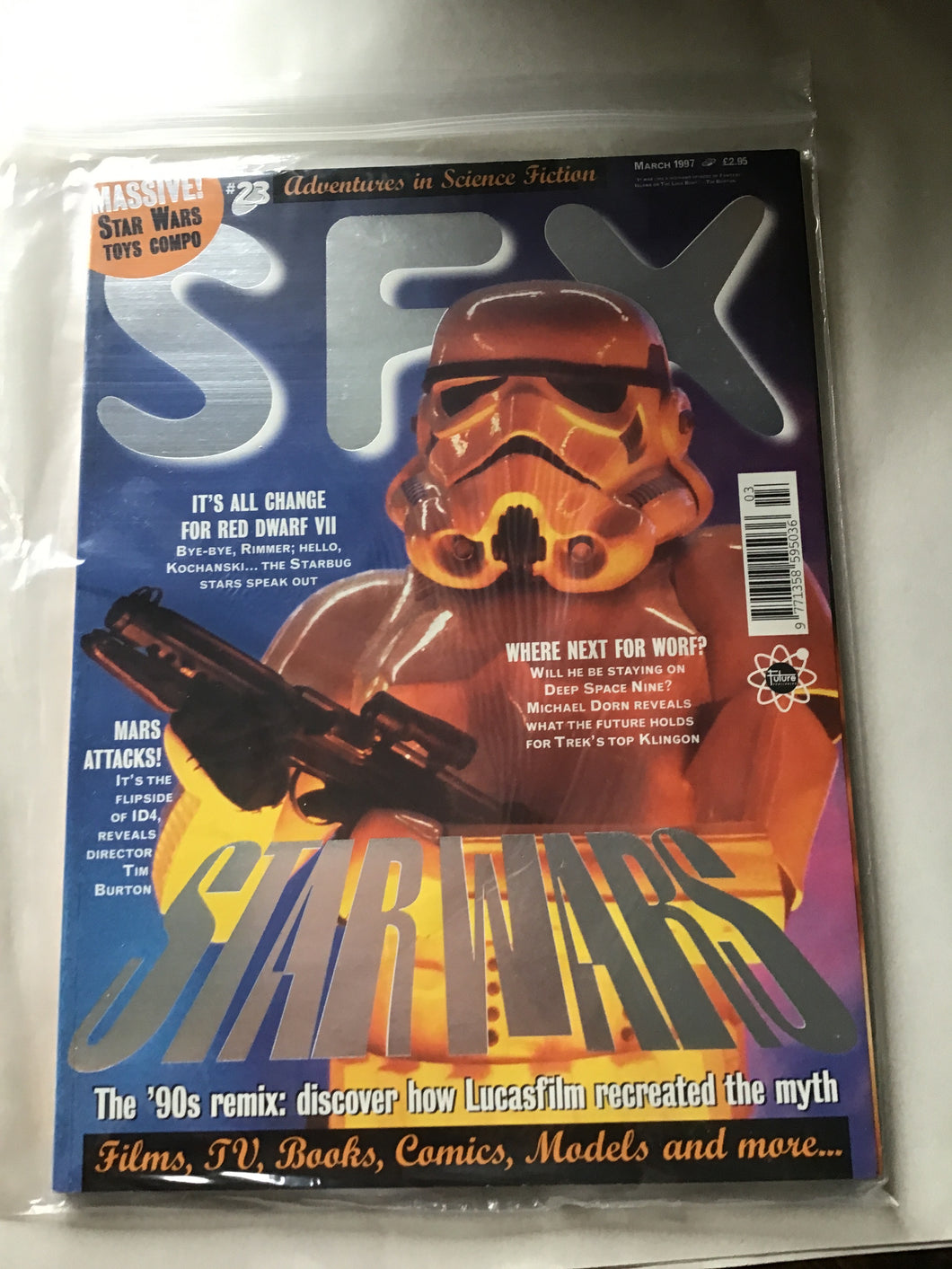 SFX magazine March 1997 number 23 massive Star Wars Mars attacks Red Dwarf