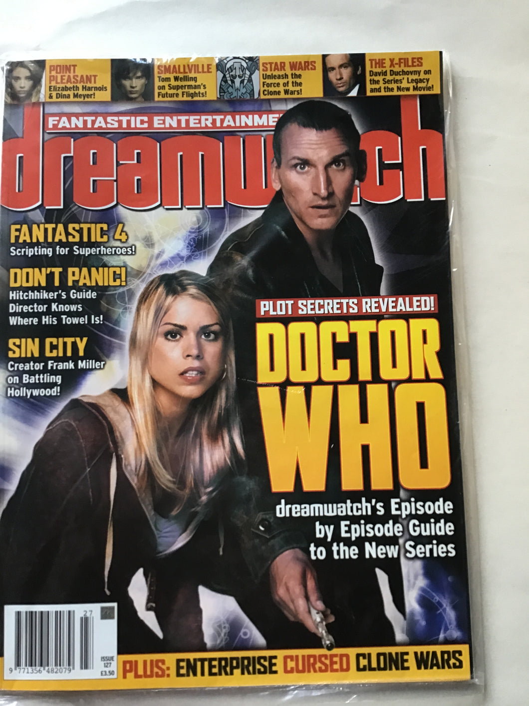 Dream watch magazine April 2005 issue 127 Sin City fantastic four Doctor Who Star Wars X-Files