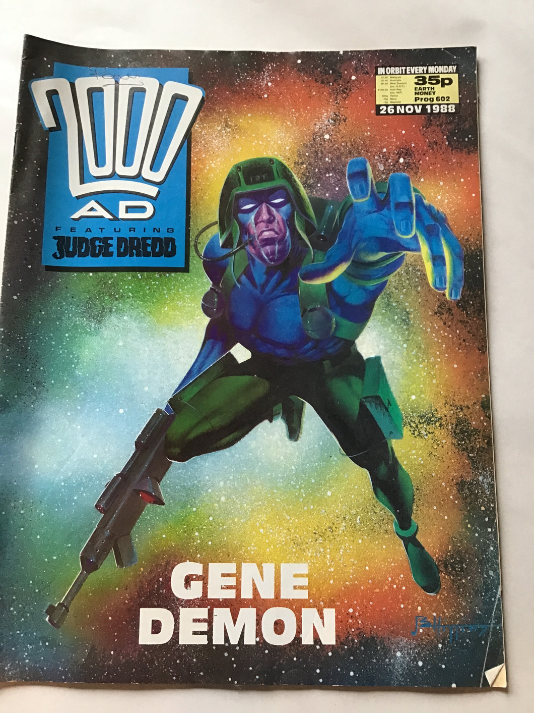2000 A.D. featuring Judge Dredd November 1988 Prague 602