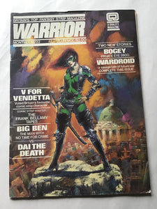 Warrior magazine monthly number 22 September 1984 V for vendetta Big Ben war droid
