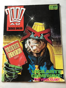 2000 A.D. featuring judge dread November 1988 program 601