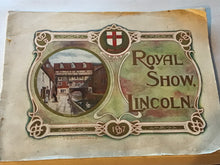 Load image into Gallery viewer, Lincoln Royal show brochure 1907. Paperback. S A Siddons. Souvenir
