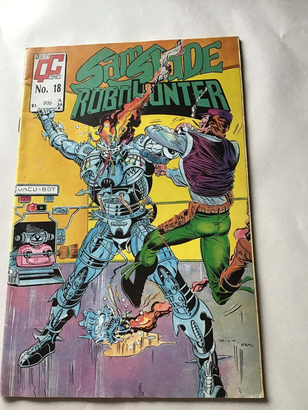Quality comics QC number 18 1987 Sam Slade Robo hunter