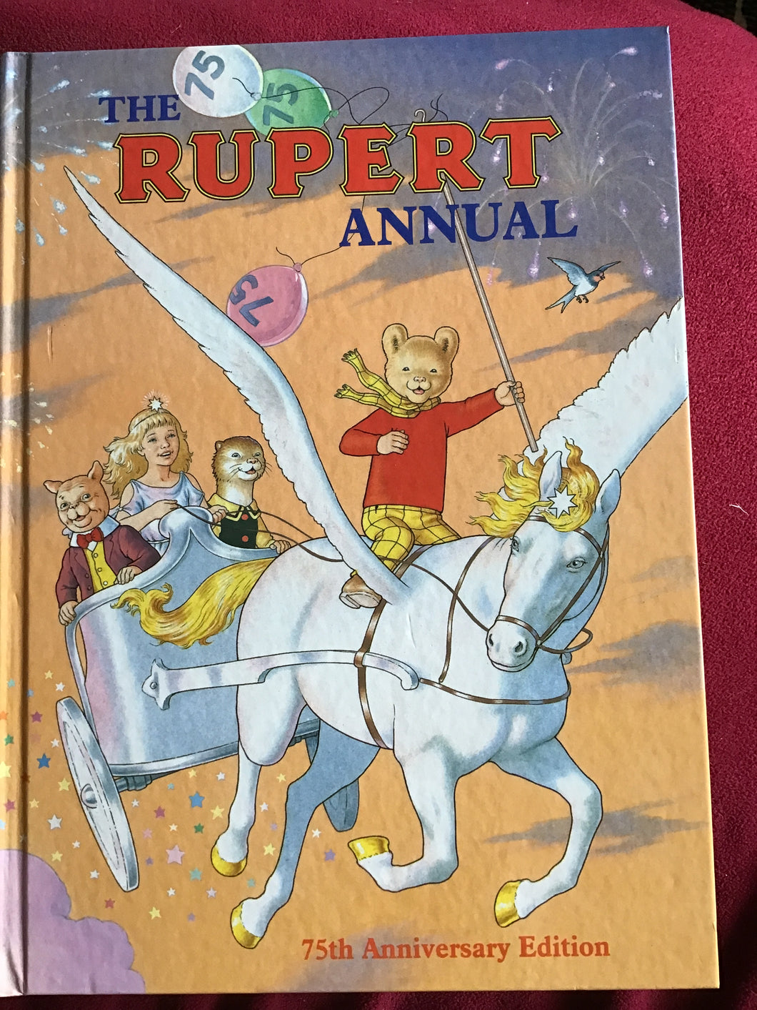 Rupert the bear annual 75th anniversary edition the daily express number 16 printed 1995 released for 1996