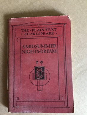 The Plain-Text Shakespeare A Midsummer Nights Dream [Paperback] William Shakespeare