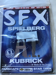 SFX magazine number 82 September 2001 Spielberg Kubrick Ai Farscape planet the apes Xena Buffy