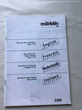 Load image into Gallery viewer, Marklin HO manual for Color light signals
