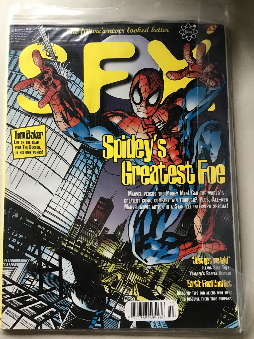 SFX magazine number 33 Christmas 1997 Doctor Who Spider-Man final conflict Star Trek