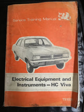 Load image into Gallery viewer, VAUXHALL  Service Training Manual  Electrical Equipment &amp;  Instrumnents-HC Viva 1970 - TS 1023
