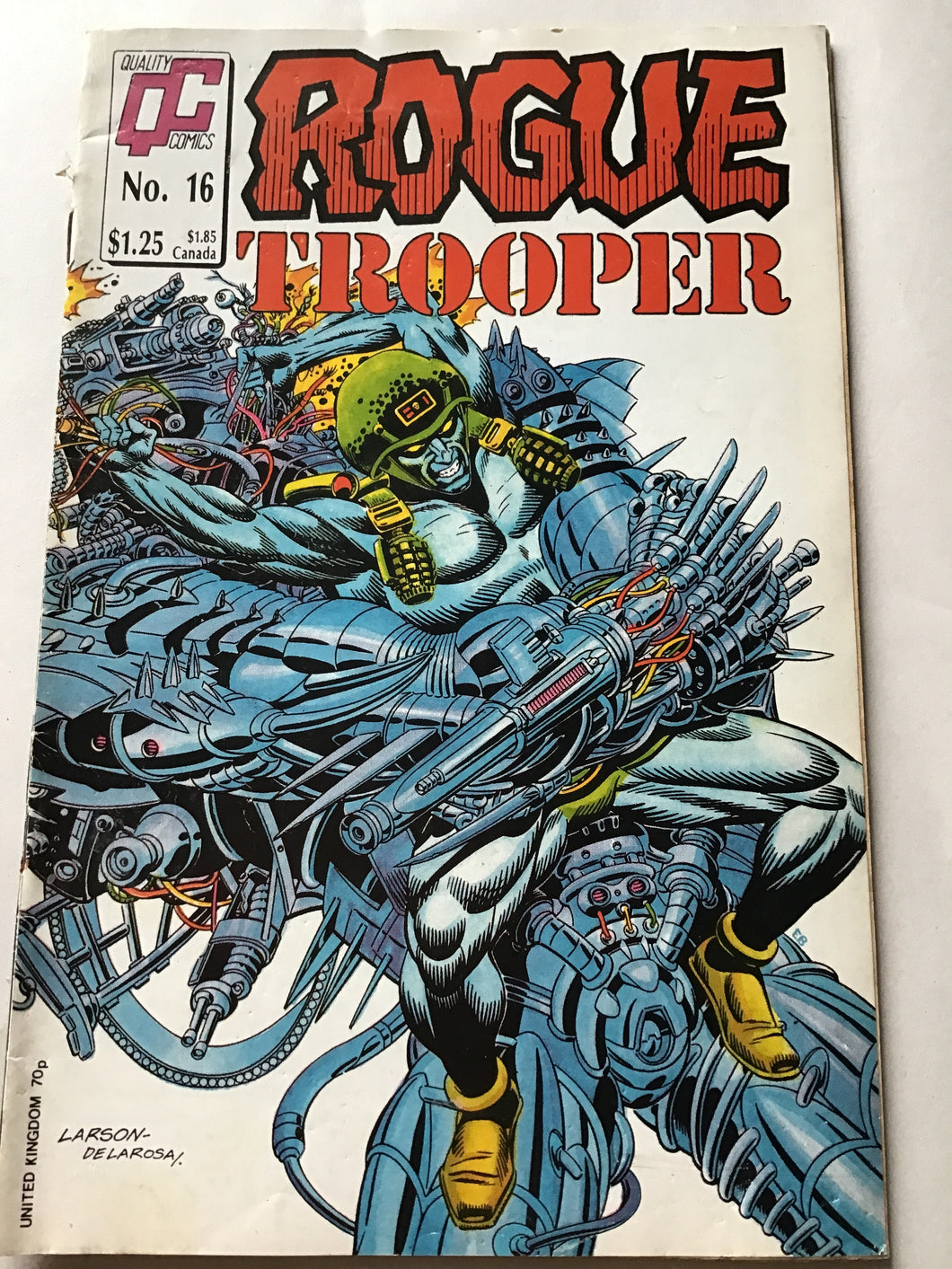 Quality QC comics number 16 1987 rogue trooper