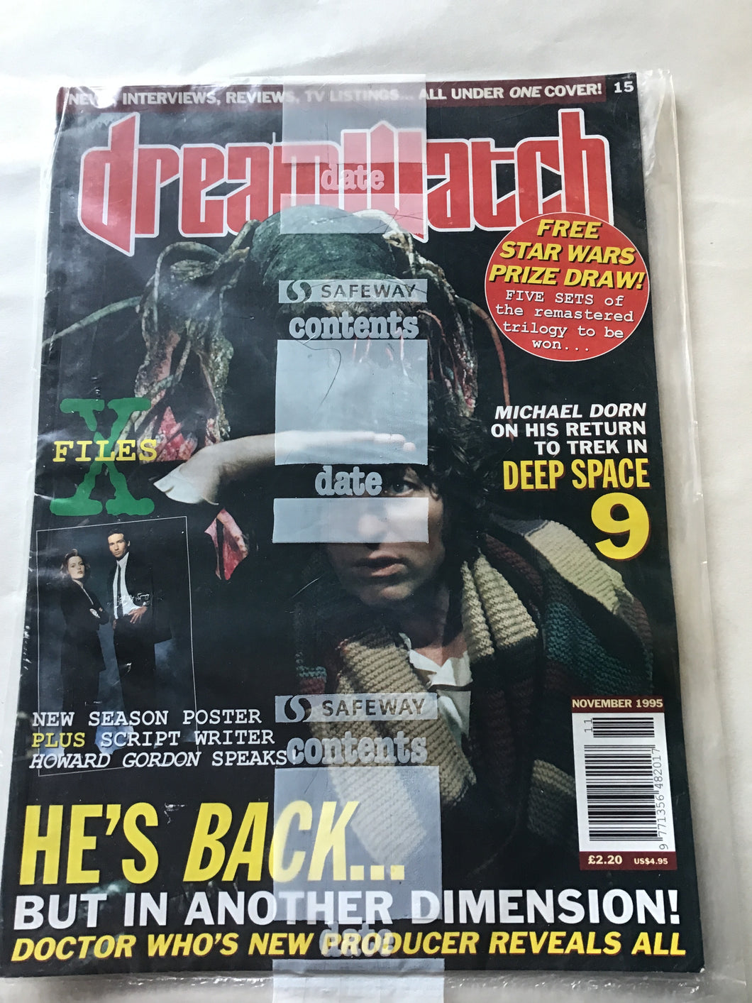 Dream watch magazine November 1995 X-Files Star Wars deep space nine
