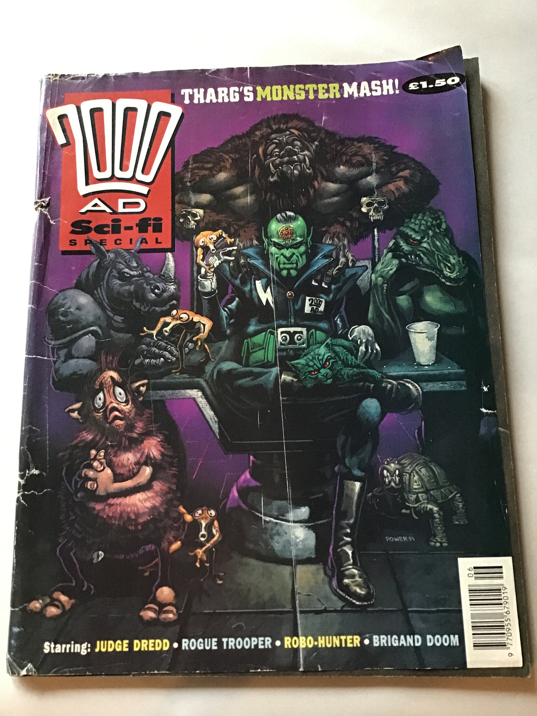 2000 A.D. sci-fi special spine damaged good condition 1991
