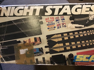 XR3i Ford Scalextric night stages rallying with lights