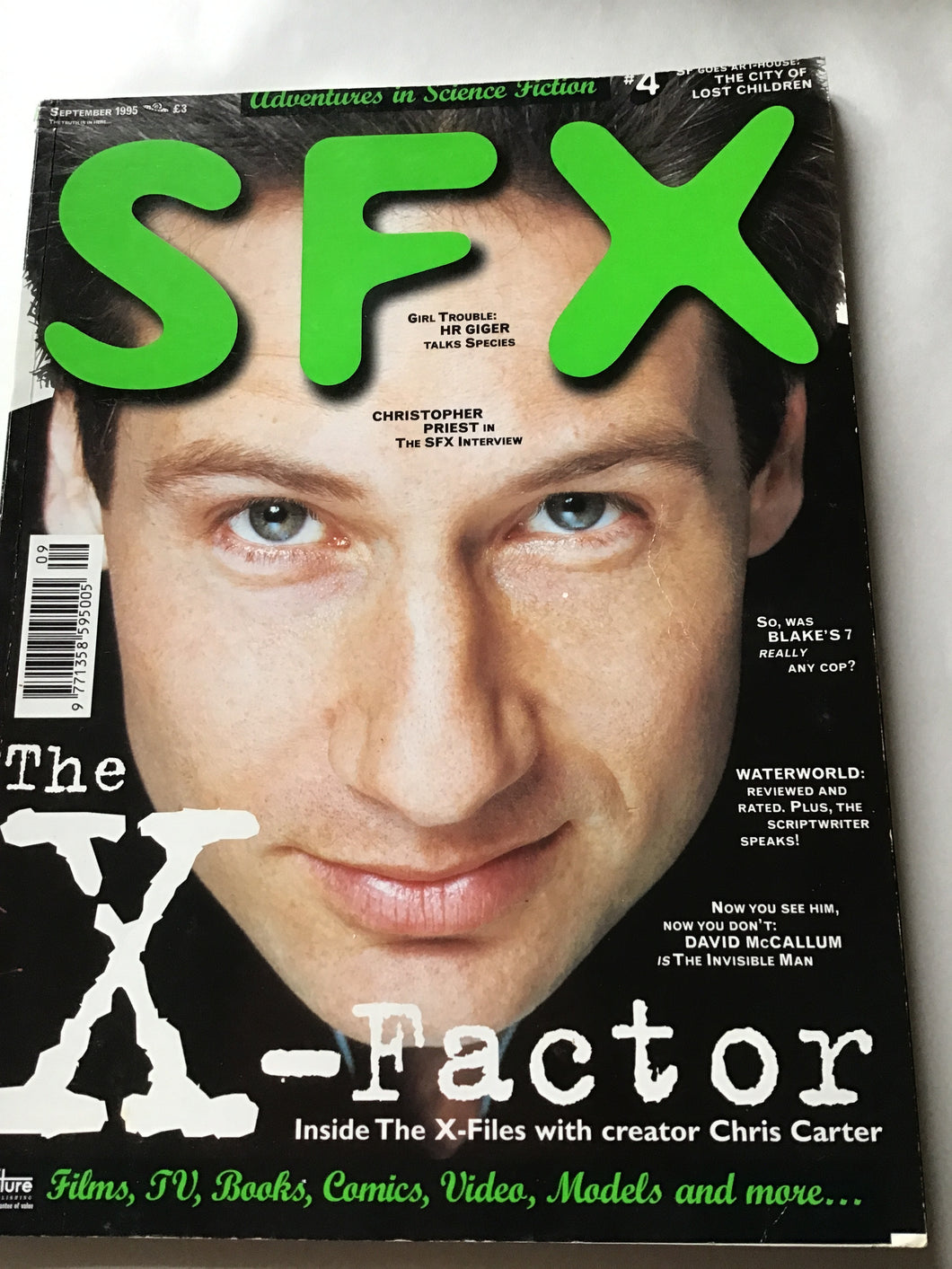 SFX magazine number for September 1995  X files
