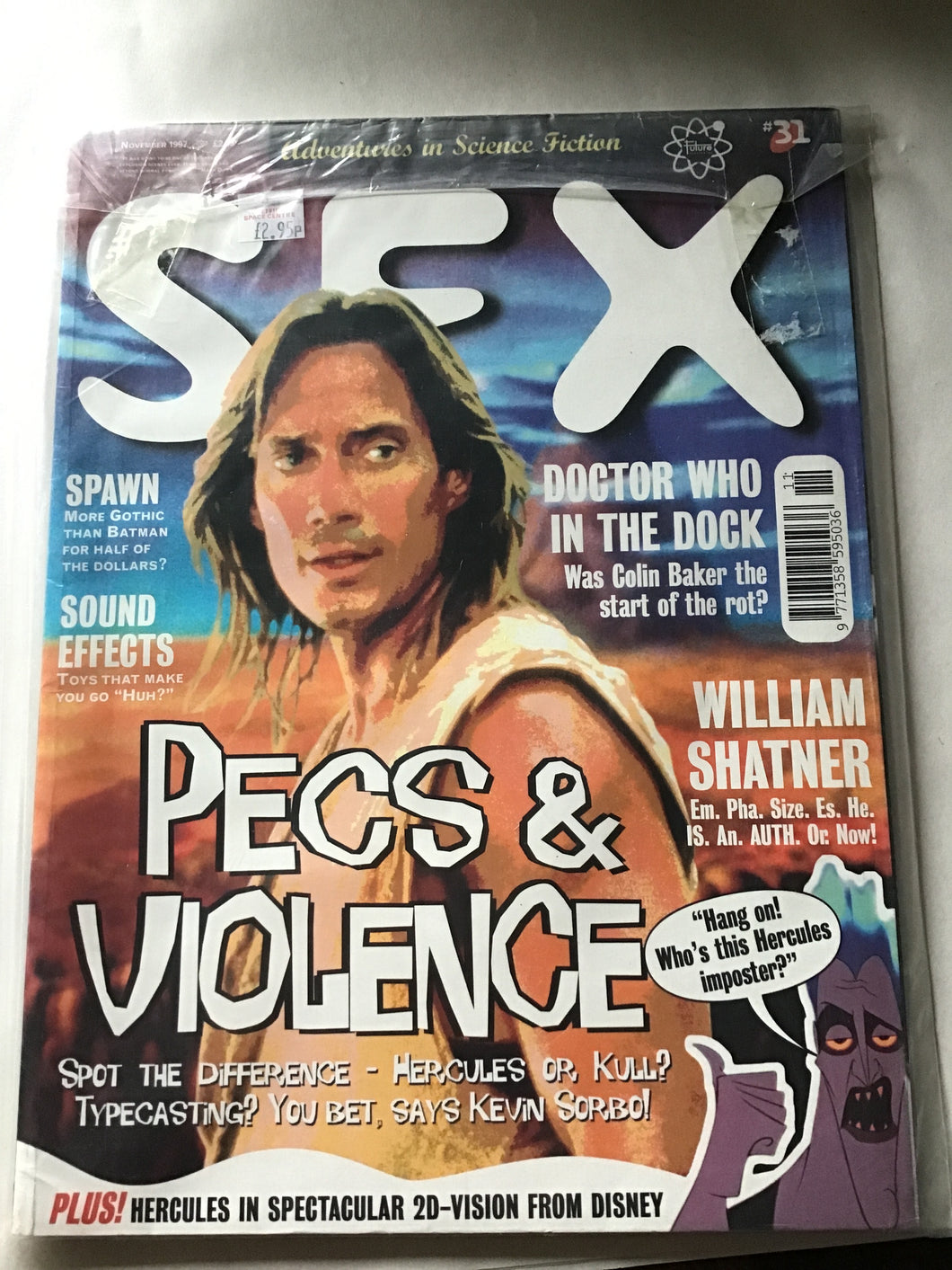 SFX magazine number 31 November 1997 Doctor Who spawn William Shatner Hercules