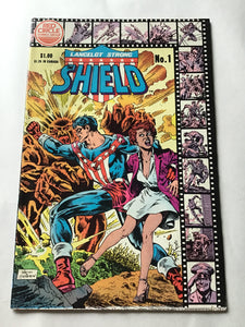 Red circle comics group Launcelot strong the shield number one 1983