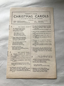25 Christmas carols a collection of old and new favourites published by church book room press Rushdon