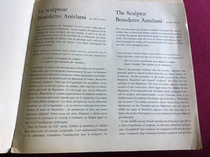 The Sculptor  Benedetto Antelami  by Kart Forster - paperback.