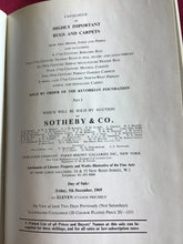 Load image into Gallery viewer, CATALOGUE OF HIGHLY IMPORTANT RUGS AND CARPETS  FROM ASIA MINOR, INDIA AND PERSIA - Sotheby’s 1969
