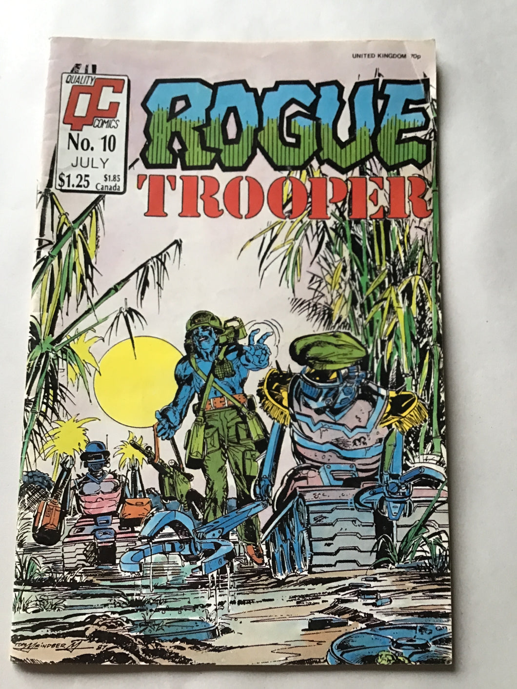Quality QC comics number 10 rogue trooper 1987