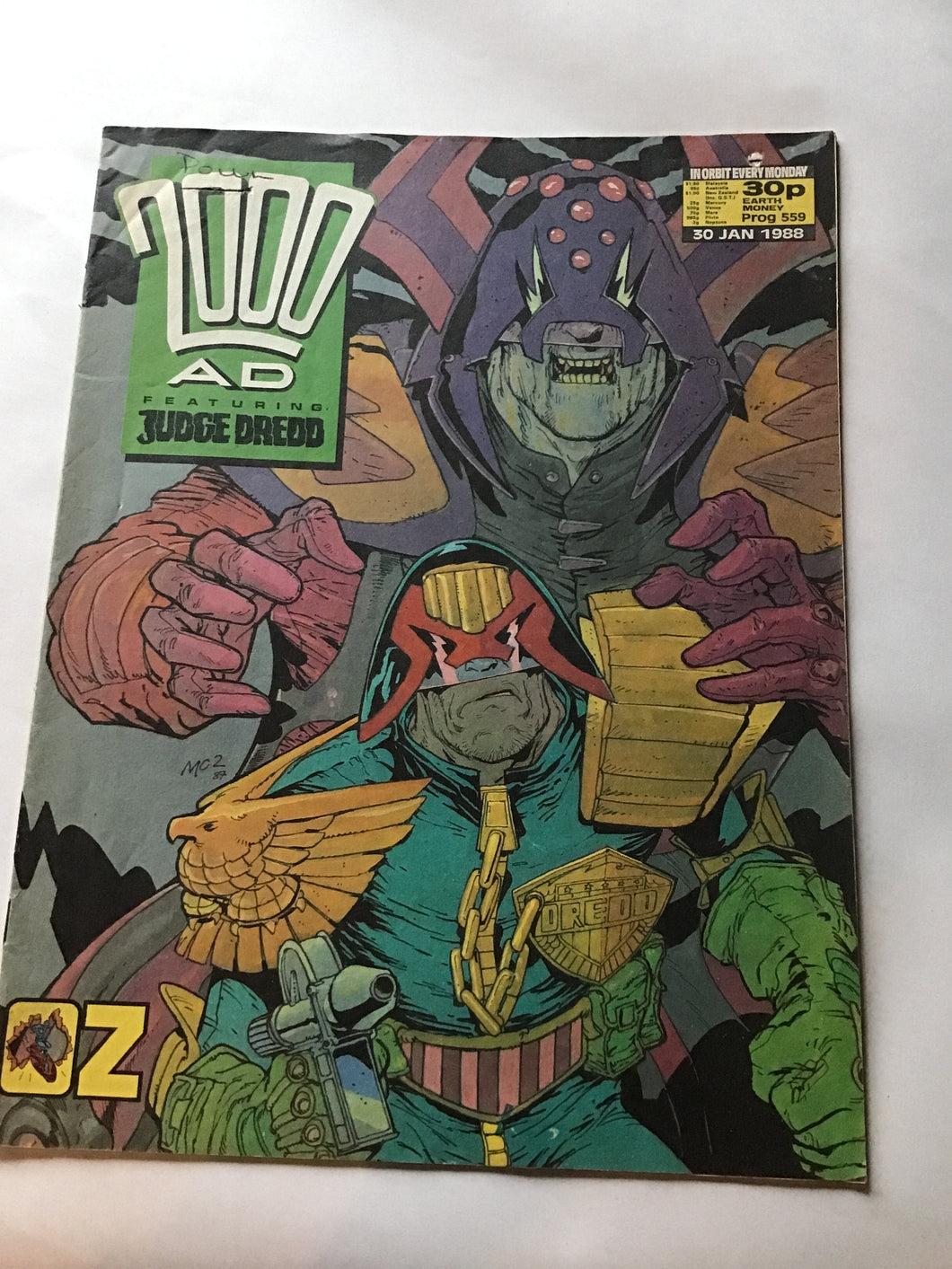 2000 A.D. featuring Judge Dredd January 1988 Prague 559