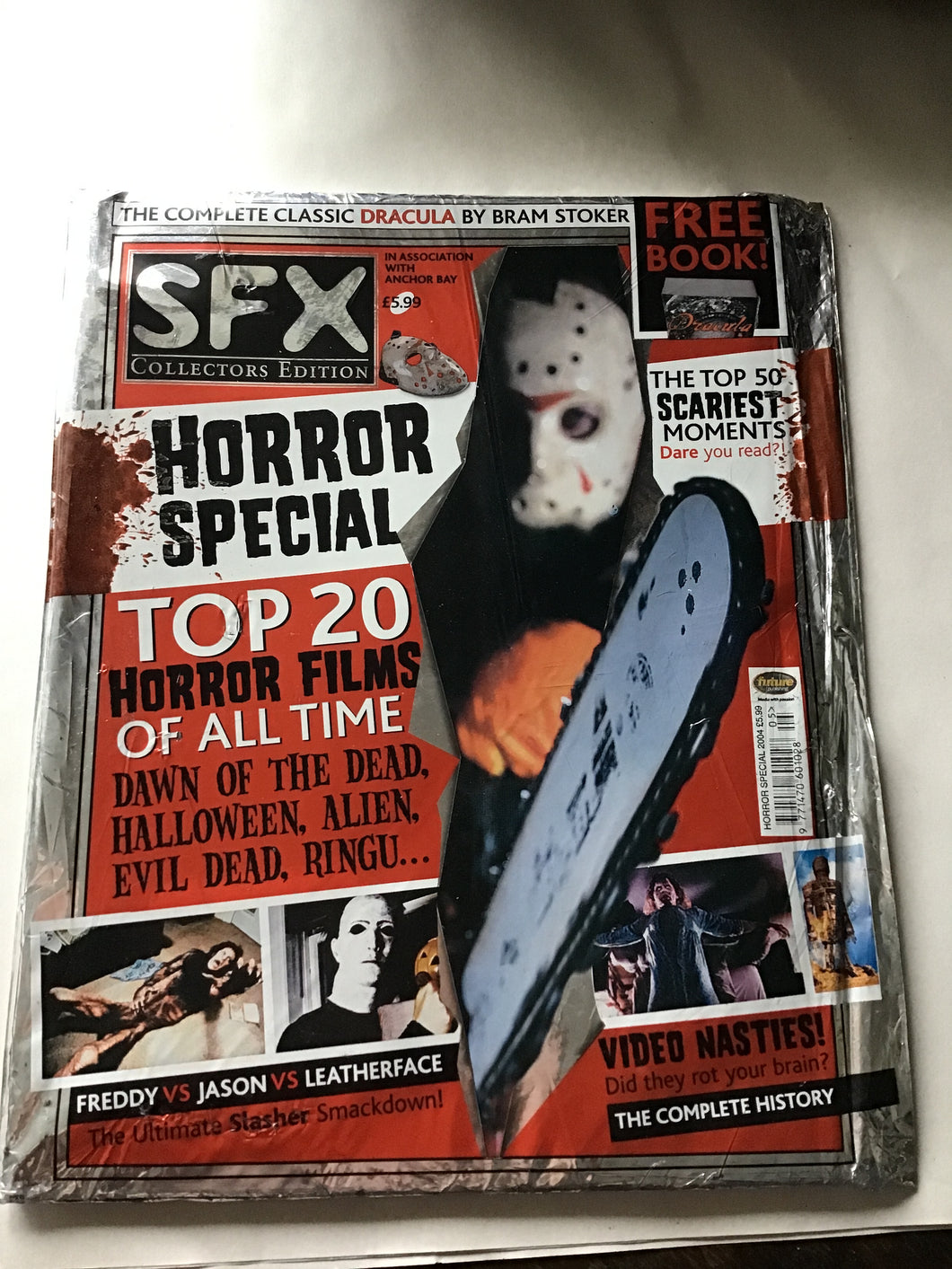 SFX collectors edition scariest moments horror special top 20 horror films Dawn of the dead Halloween alien evil dead